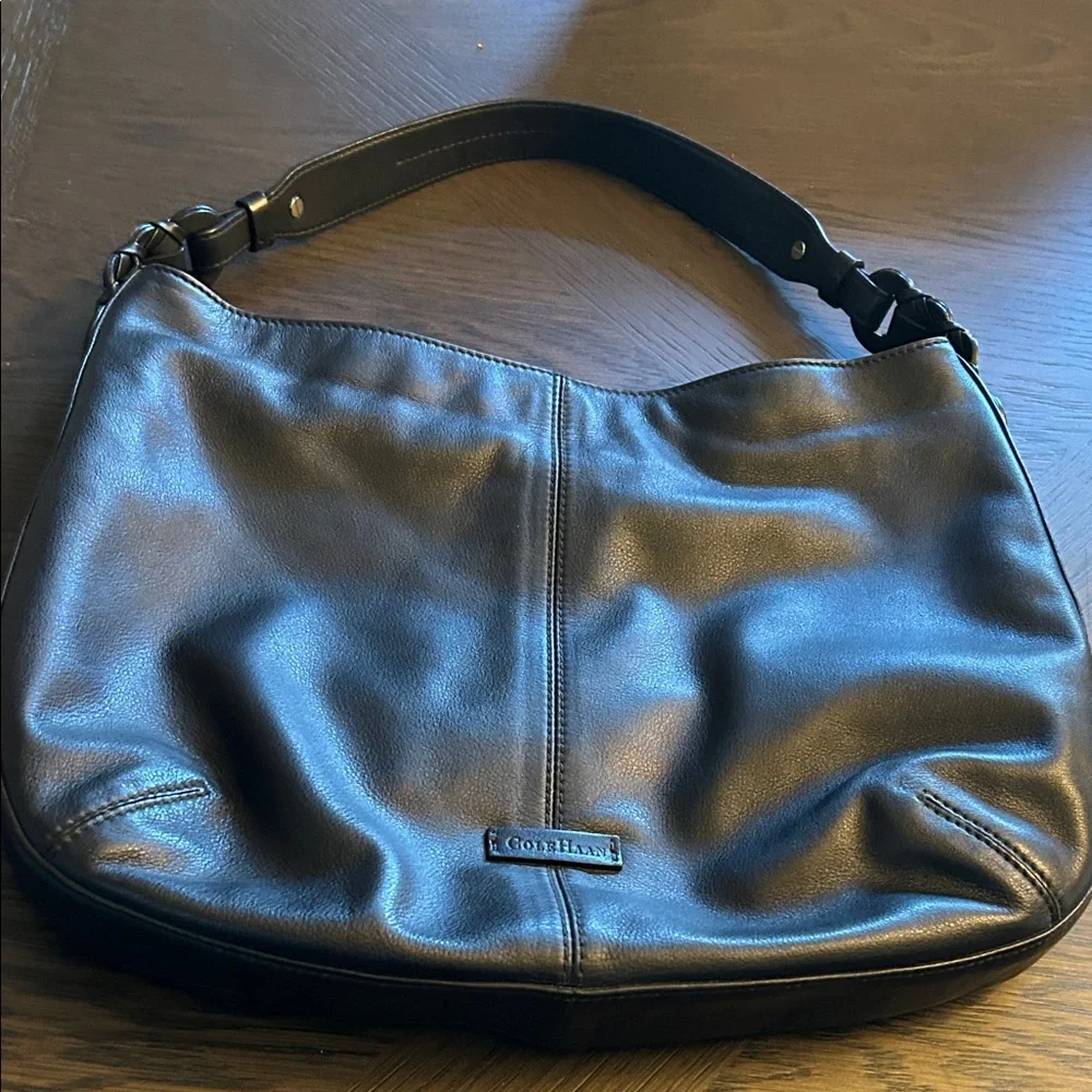 Cole Hann Black Leather Shoulder Bag NWOT